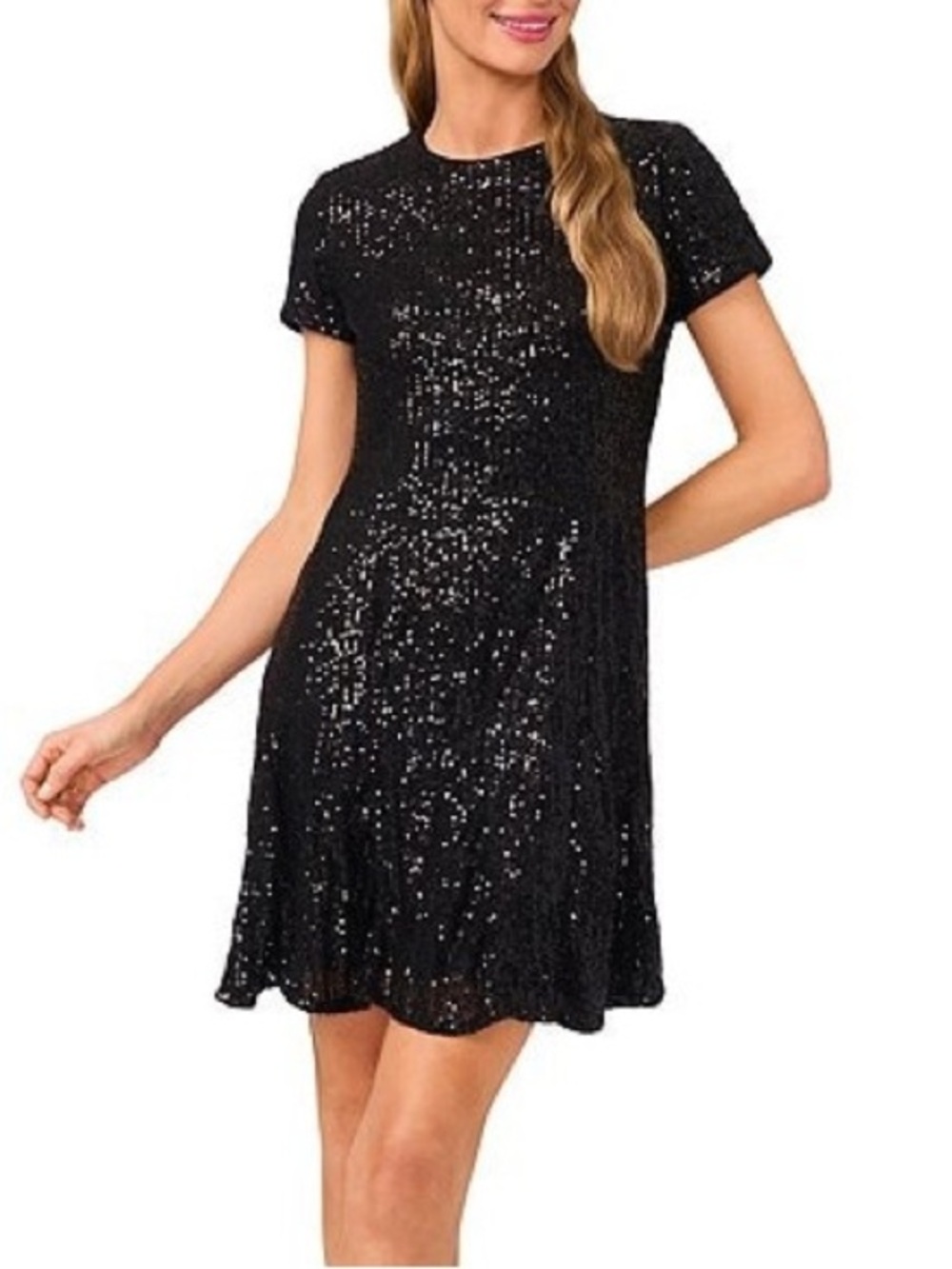CeCe Sequin Dress Black